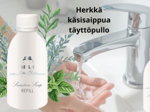 21191 Herkkä saippuan täyttöpullo  – Valkoposliinia