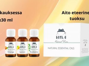 Eteeriset öljyt 3 × 30 ml setti