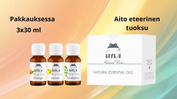Eteeriset öljyt 3 × 30 ml setti