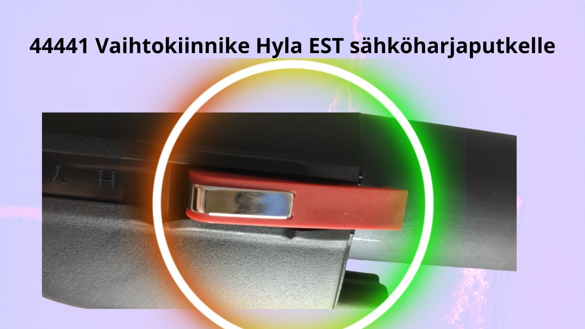 44441 Punainen klipsisetti HYLA EST sähkömoottoriharjan putkeen (2 kpl) - Image 3