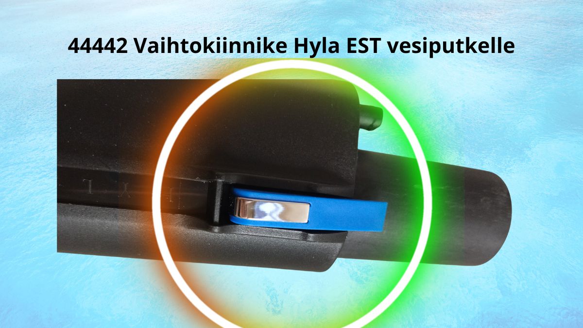44442 Sininen klipsisetti HYLA EST -vesiputkeen (2 kpl) - Image 2